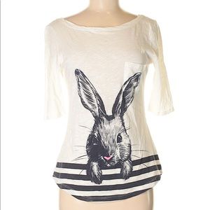 Anthropologie Bunny-with-a-Pink-Nose Top!